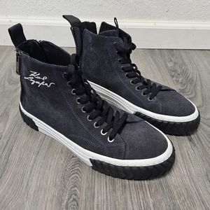 Karl Lagerfeld high-top suede sneakers